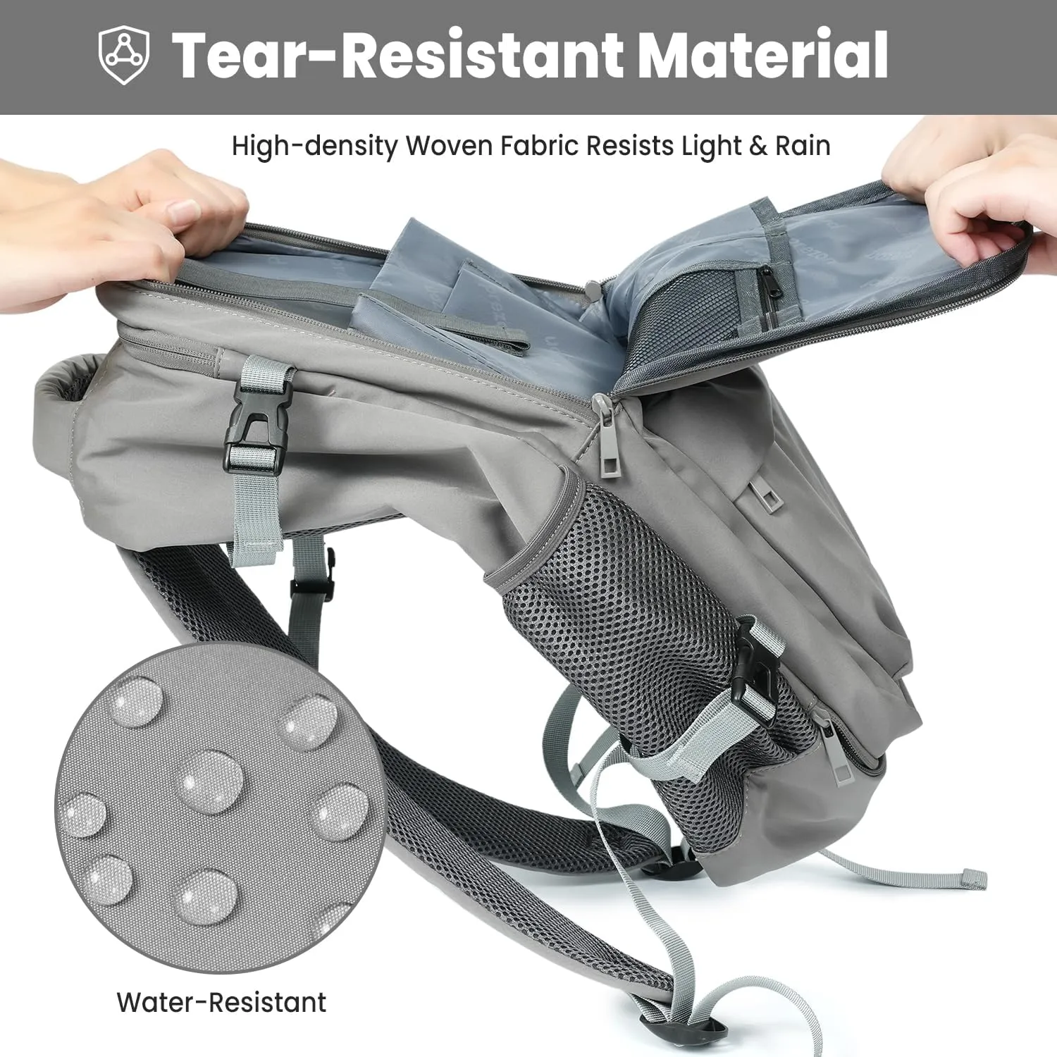 35L Travel Backpack | 180 All-Open Design | Multi-Pockets | Airline Approved Carry on |15.6 inch Laptop Compartment |USB Port |Perfect for Travel Business College Bookbags |Men Women Dark Grey
