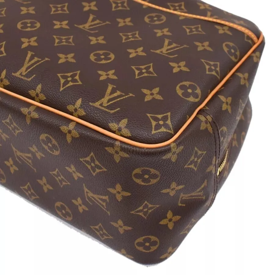 699509AM (S6) Louis Vuitton Satchel Bag Deauville Brown Monogram