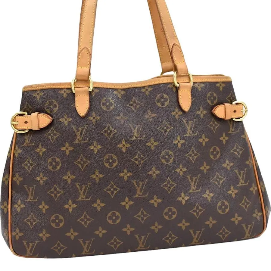 699509AM (S6) Louis Vuitton Satchel Bag Deauville Brown Monogram