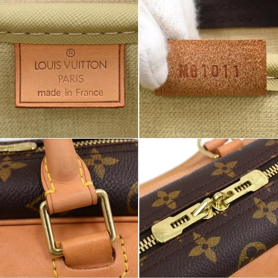 699509AM (S6) Louis Vuitton Satchel Bag Deauville Brown Monogram
