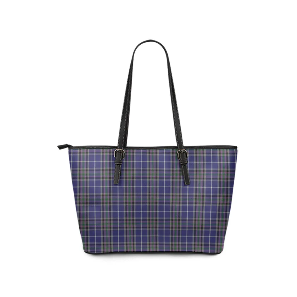 Alexander of Menstry Tartan Leather Tote Bag