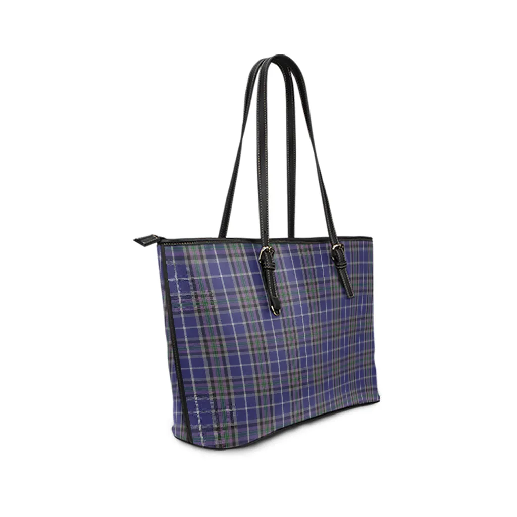 Alexander of Menstry Tartan Leather Tote Bag