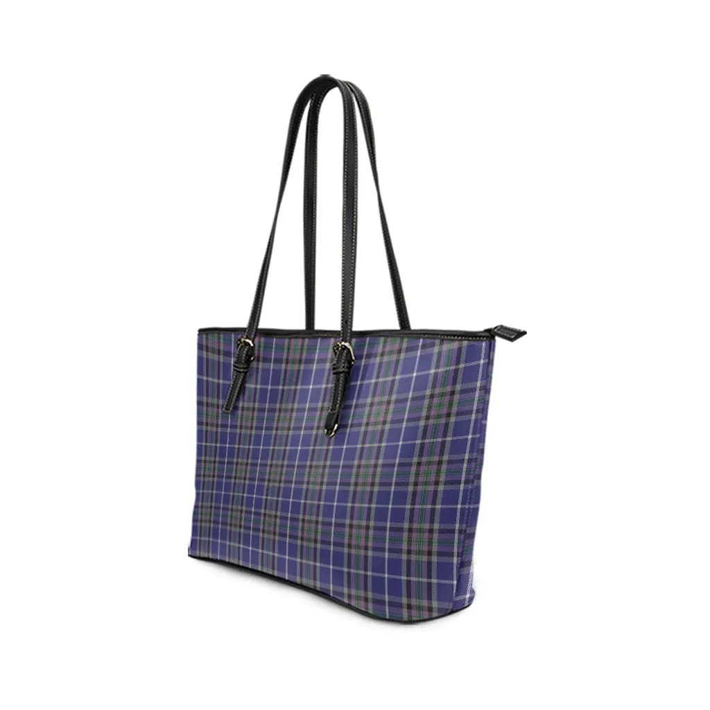 Alexander of Menstry Tartan Leather Tote Bag