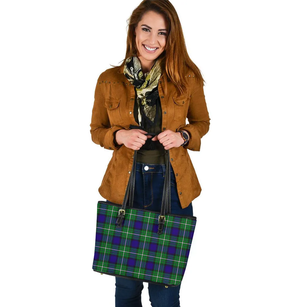 Alexander Tartan Leather Tote Bag