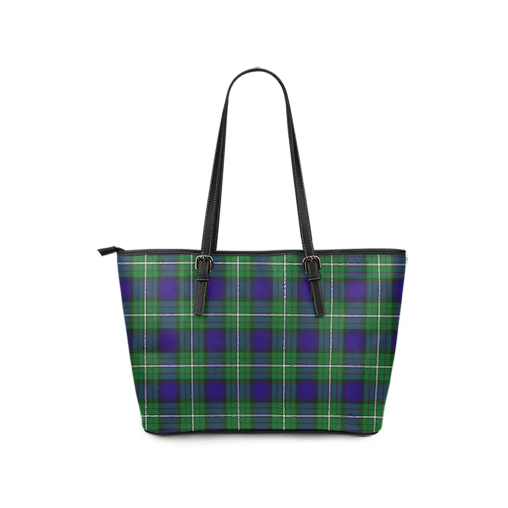 Alexander Tartan Leather Tote Bag