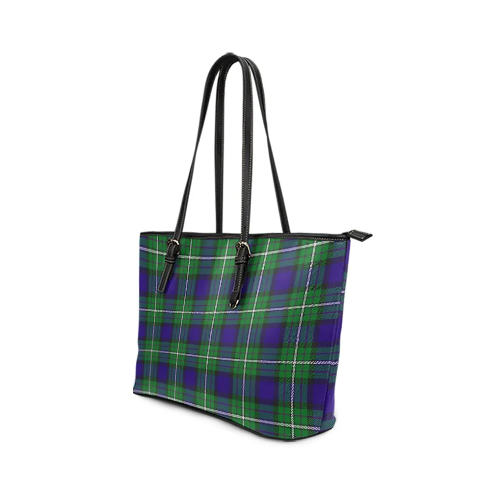 Alexander Tartan Leather Tote Bag