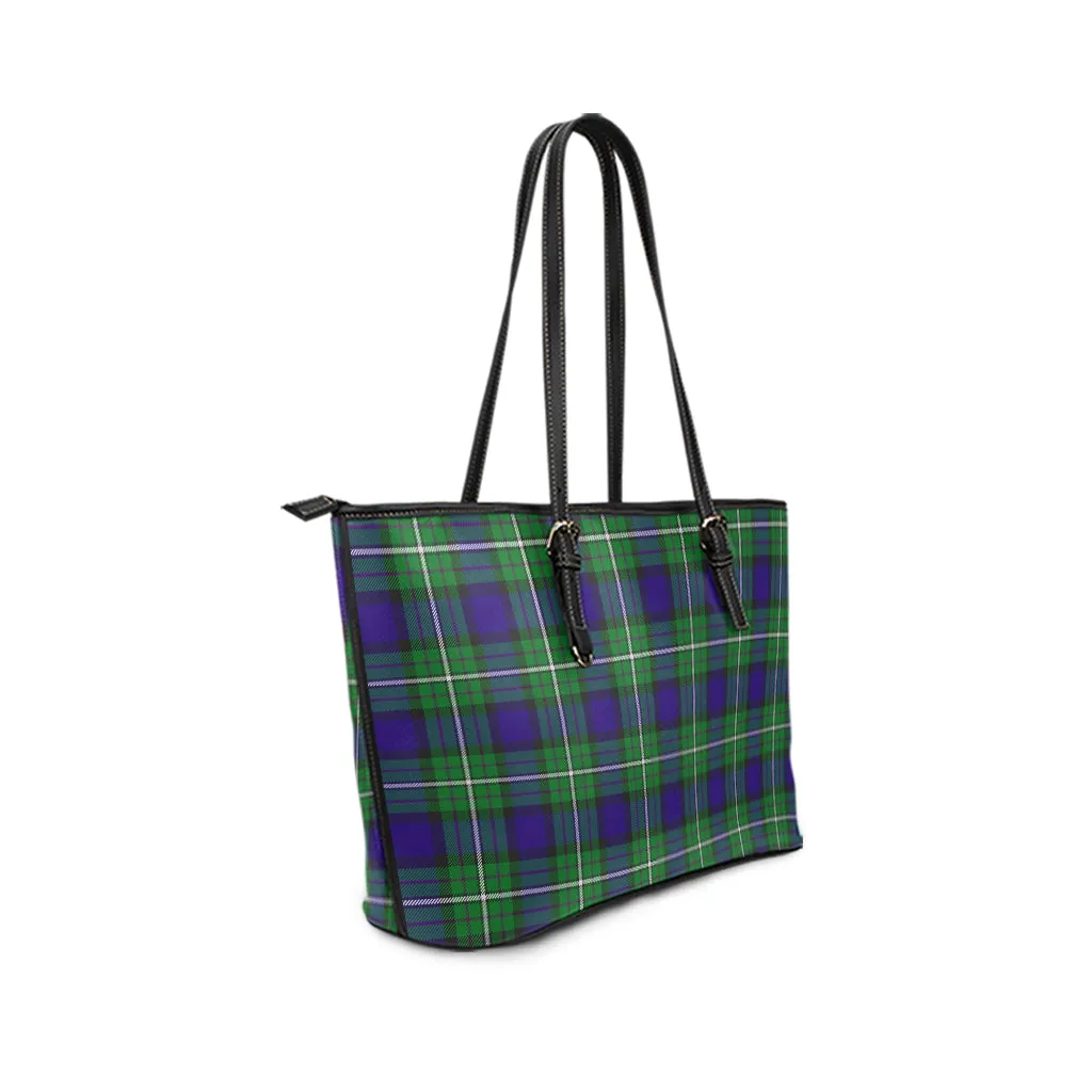 Alexander Tartan Leather Tote Bag