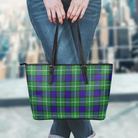 Alexander Tartan Leather Tote Bag