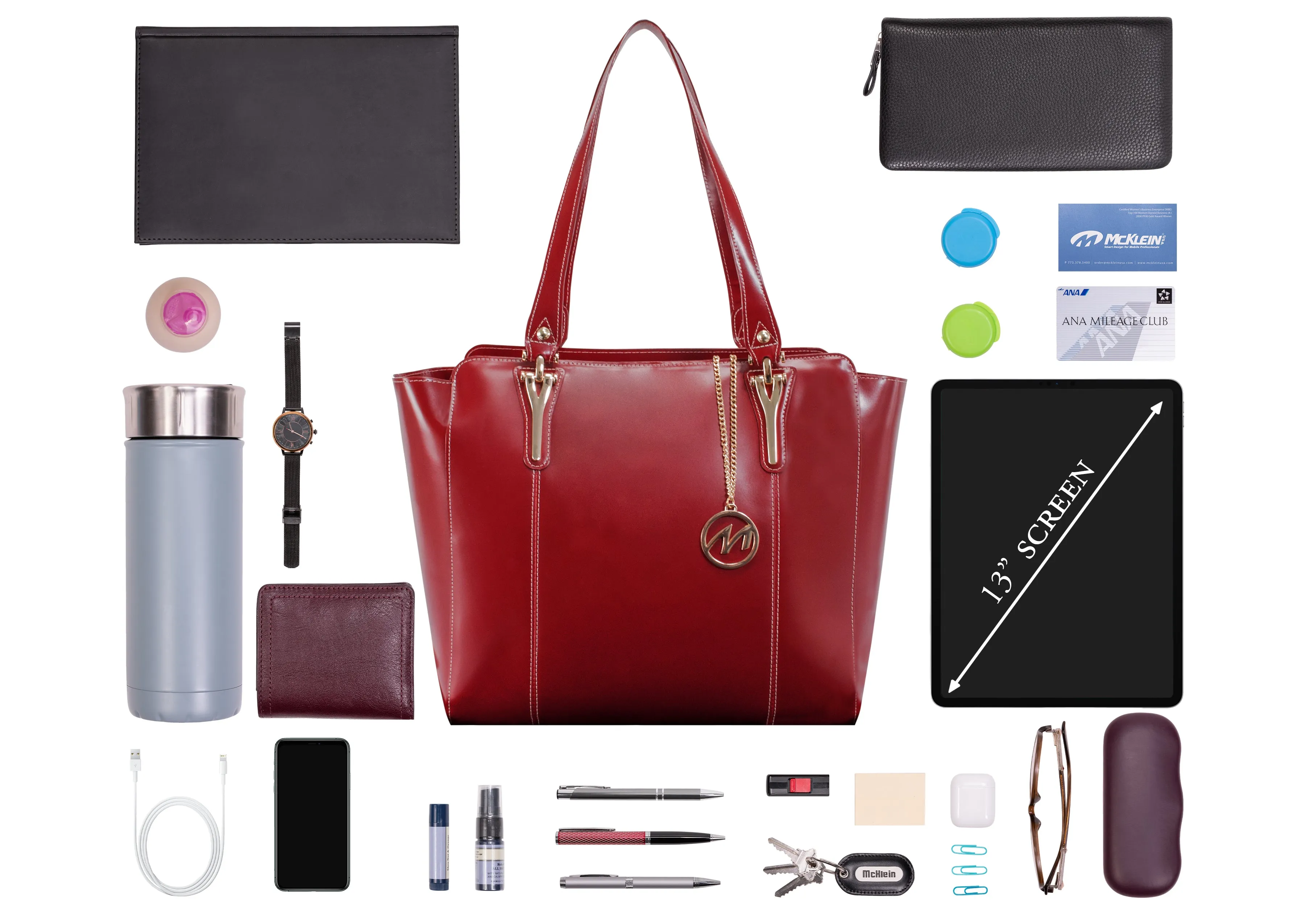 ALICIA | Leather Tablet Tote