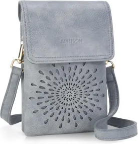 APHISON Small Crossbody Bags for Women Trendy, Leather Crossbody Phone Purses Handbags with Adjustable Strap