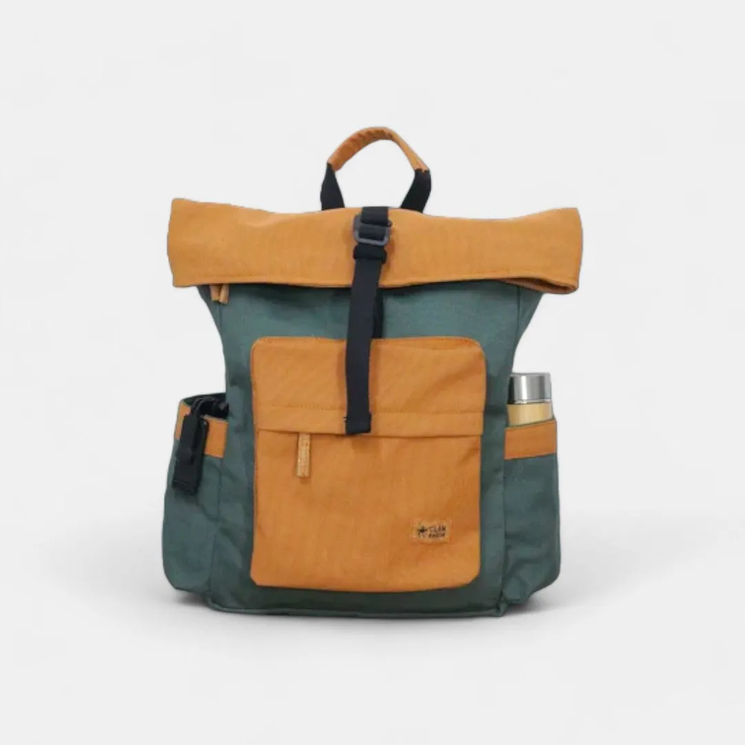 Armadillo Backpack - Water Resistant Canvas Flaptop Travel Backpack