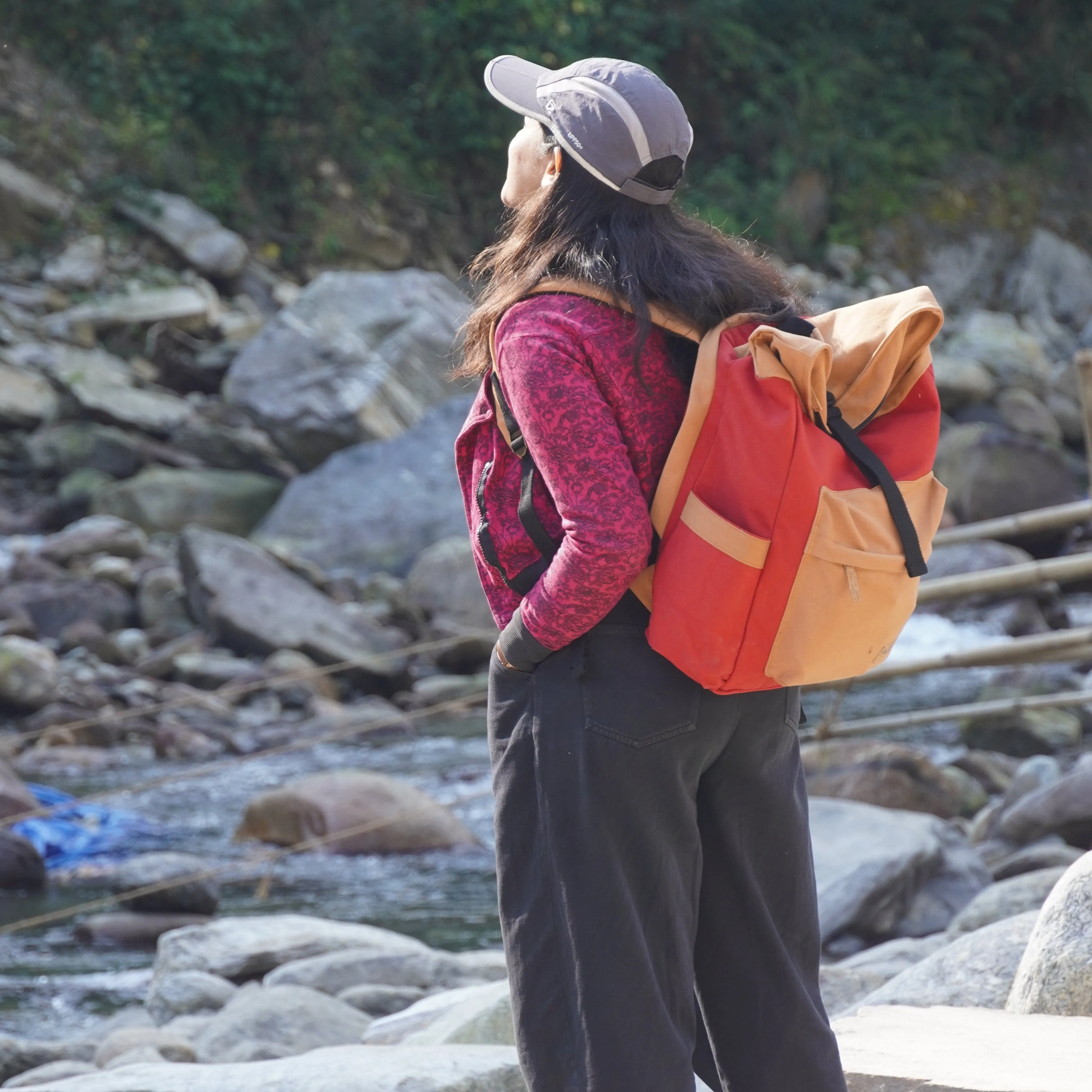 Armadillo Backpack - Water Resistant Canvas Flaptop Travel Backpack