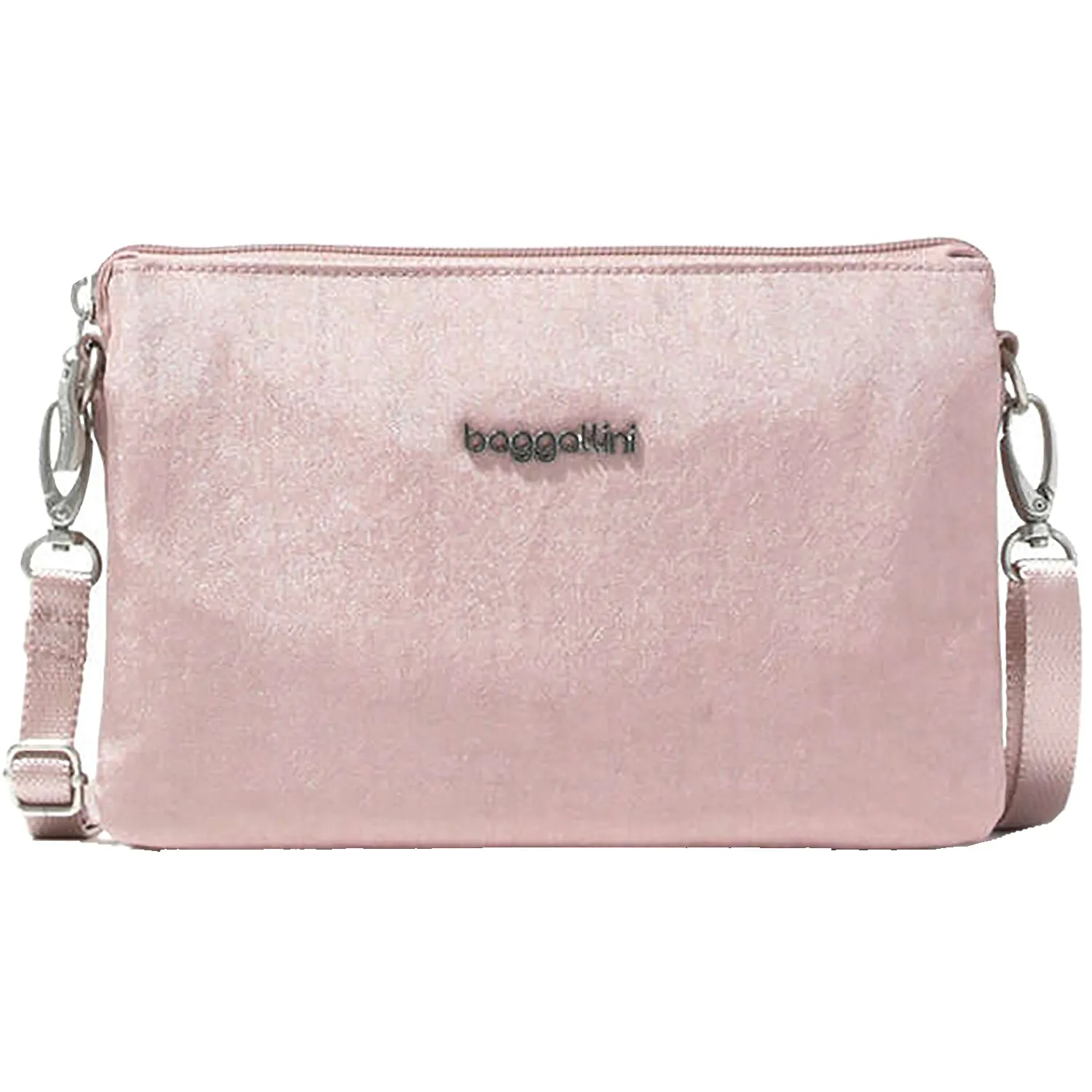 Baggallini The Only Mini Bag Blush Shimmer Nylon