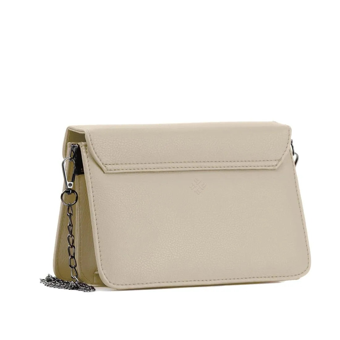 Beige Mini Embossed Chain Bag Skins