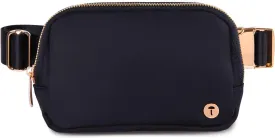 Belt Bag For Women Men Fanny Pack Crossbody Bag Fashionable Waist Packs Adjustable Strap Waterproof For Travel Walking Running Hiking Black Gold