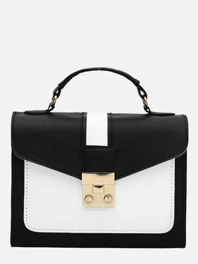 Black & White Satchel Bag