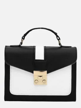 Black & White Satchel Bag