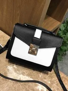 Black & White Satchel Bag