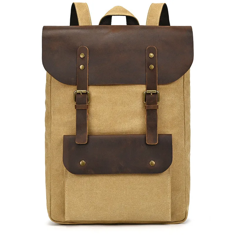 Canvas Vintage School Backpack