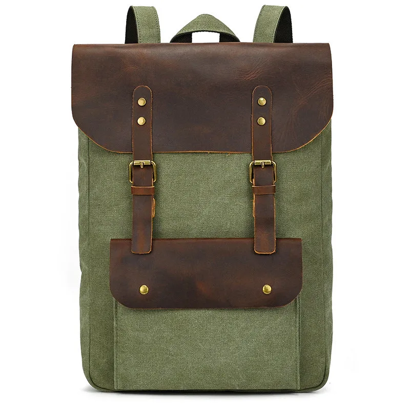 Canvas Vintage School Backpack