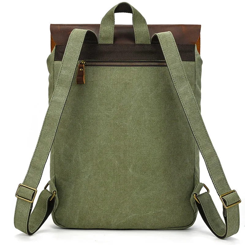 Canvas Vintage School Backpack