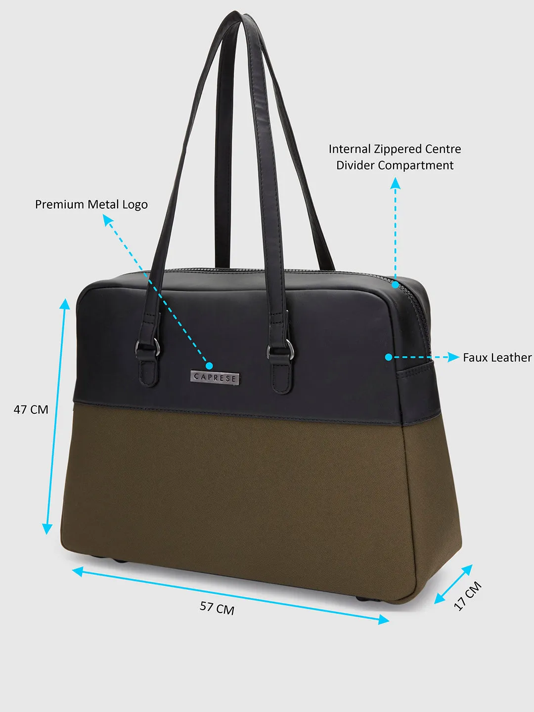 Caprese Rogue Satchel Large Olive