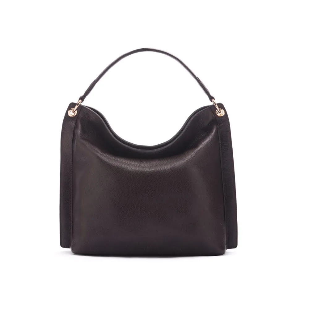 Carol Ann Slouchy Leather Shoulder Bag - Brown
