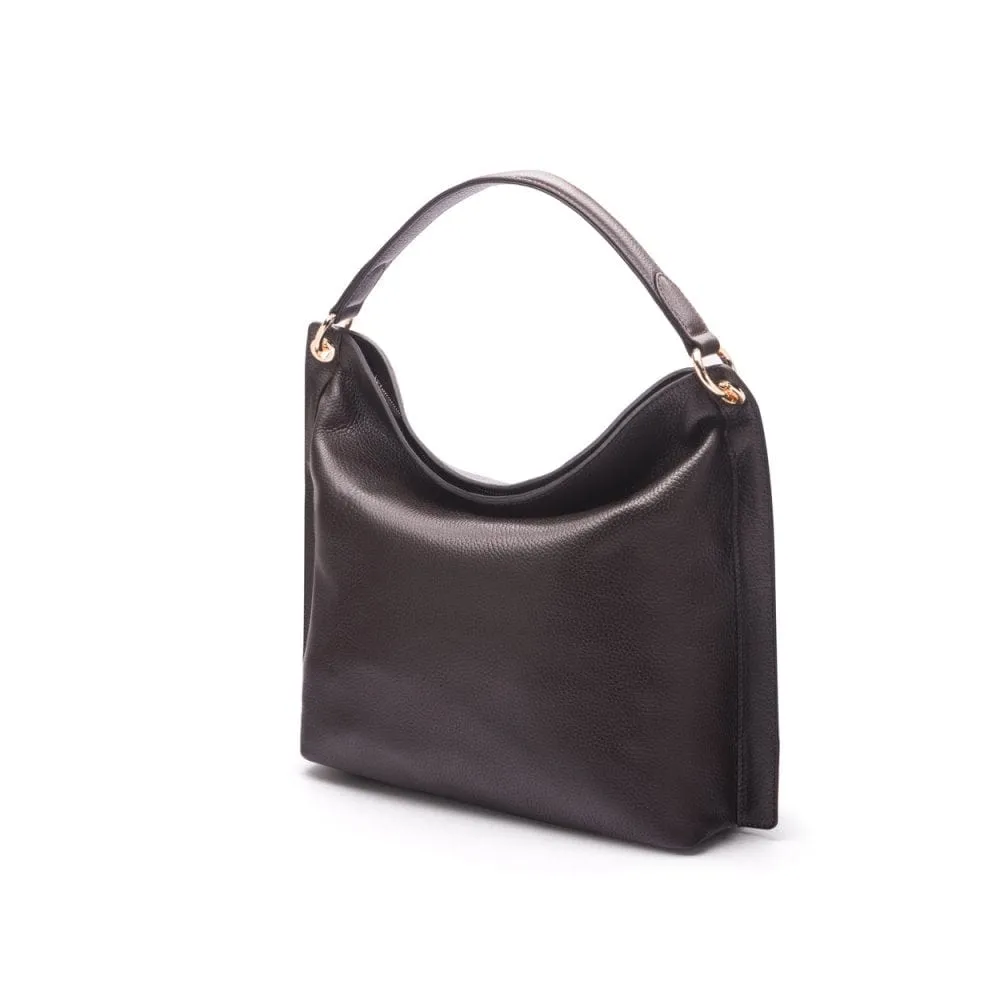 Carol Ann Slouchy Leather Shoulder Bag - Brown