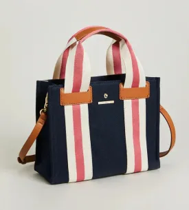 Charlie Crossbody Mini Navy Tote Stripe