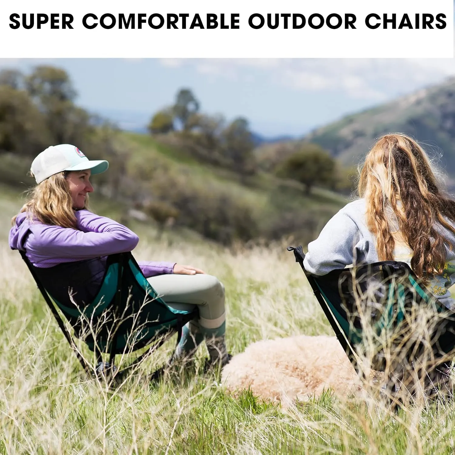 CLIQ Portable Chair - Lightweight Folding Chair for Camping - Supports 300 Lbs - Perfect for Outdoor Adventures