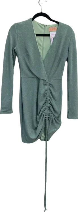 Club L London Mint Green Ruched Dress UK 8