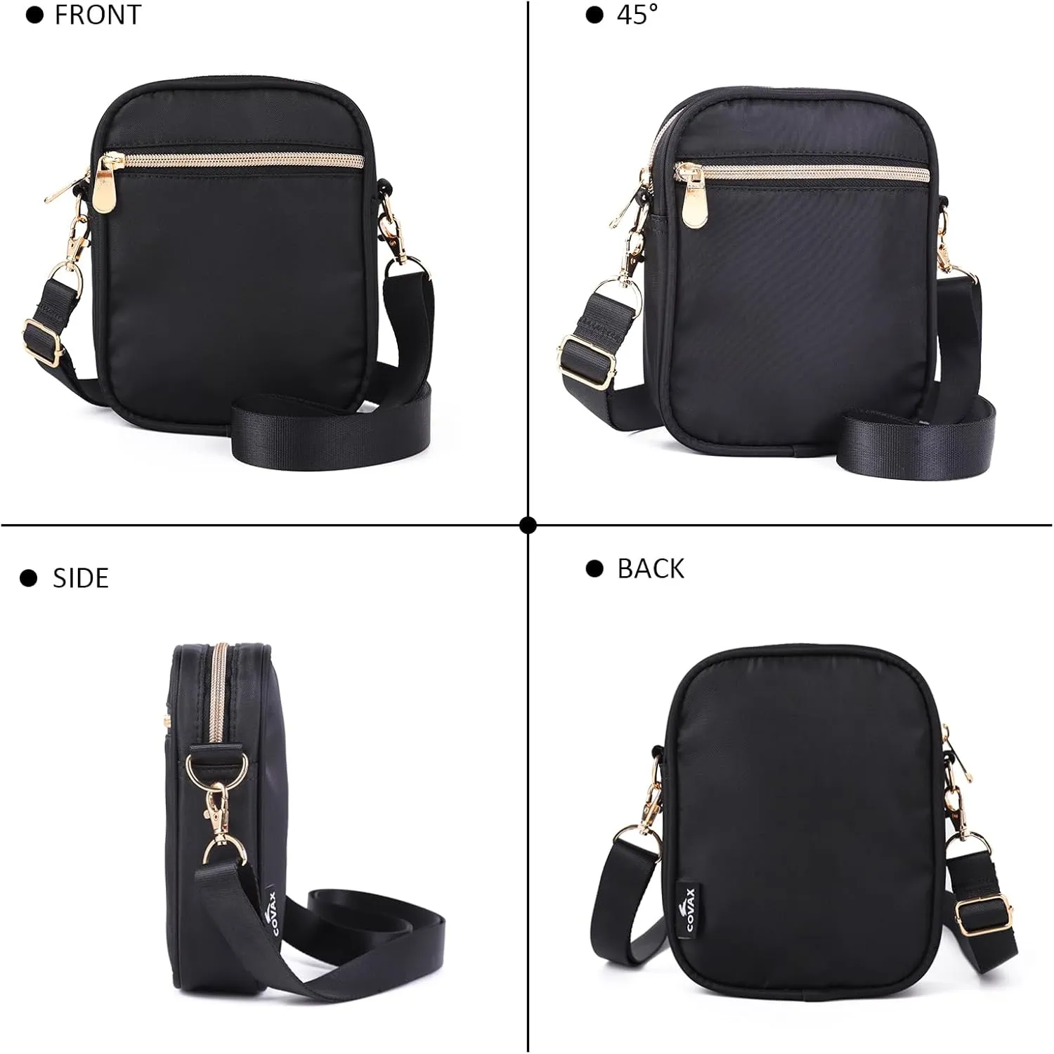 COVAX Small Crossbody Bag Purse for Women, Trendy Fleece Shoulder Handbags, Cell Phone Crossbody Bags with Credit Card Slots