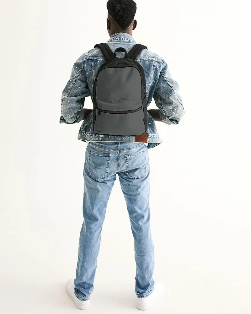 Dark Green Gray Canvas Backpack | Dark Pale Green Gray | C10M0Y10K80