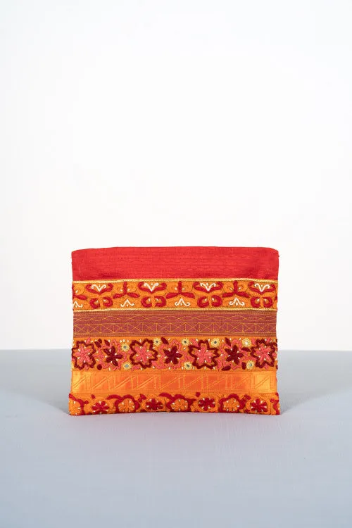 Dupion Silk Clutch By Shrujan
