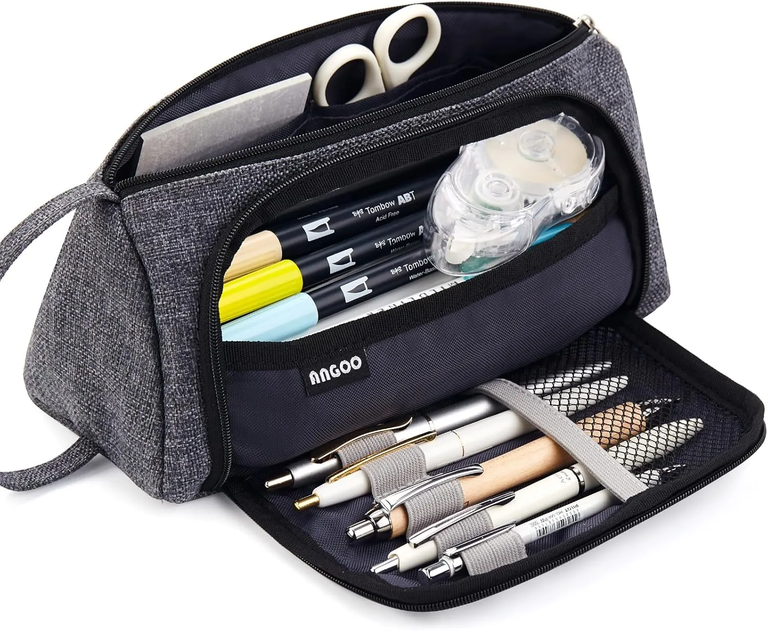 EASTHILL Big Capacity Pencil Case Pouch Pen Case Simple Stationery Bag School College Office Organizer for Teens Girls Adults Student