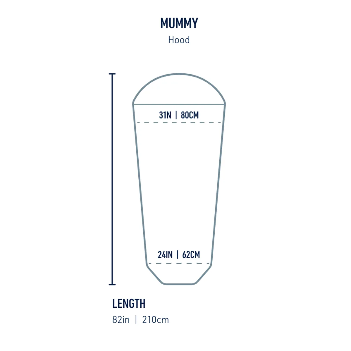 Expander Travel Liner Mummy with Hood