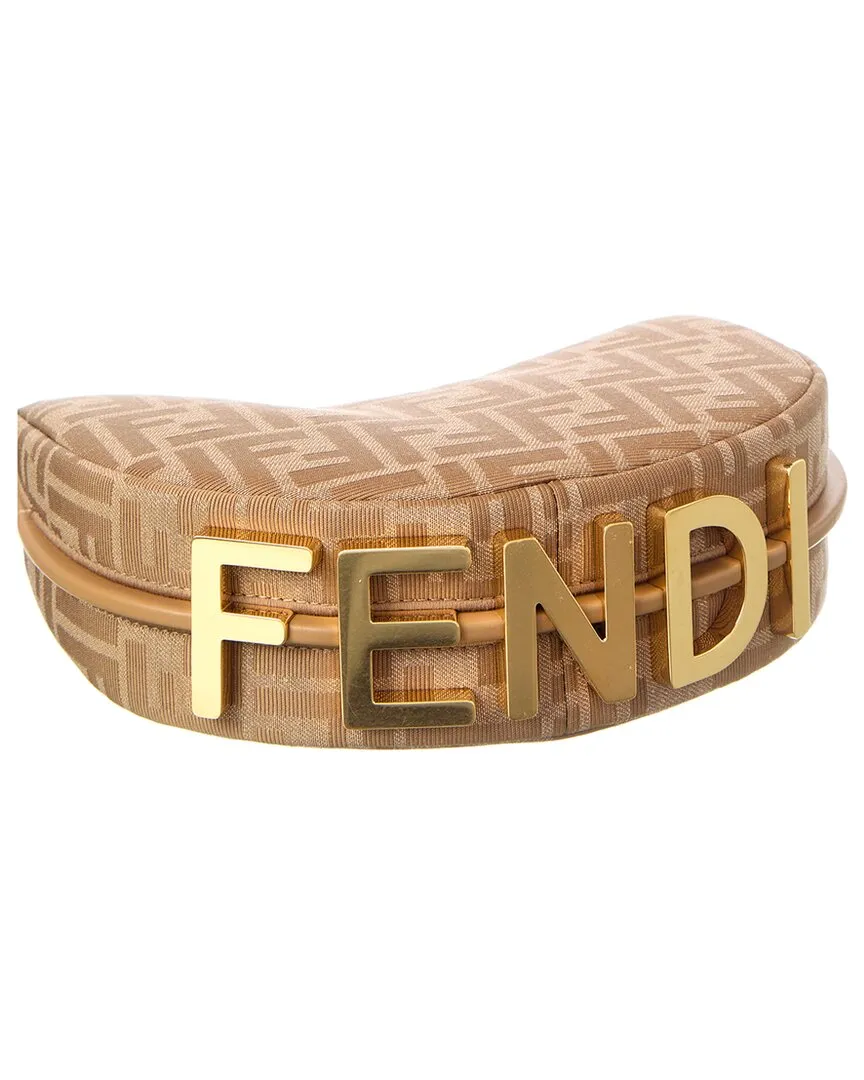 FENDI Fendigraphy Mini FF Jacquard Hobo Bag