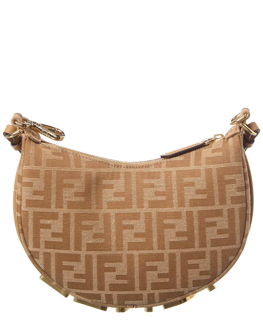FENDI Fendigraphy Mini FF Jacquard Hobo Bag