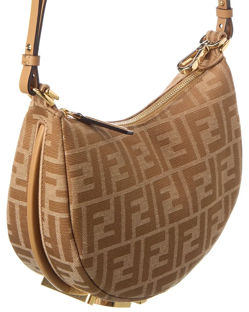 FENDI Fendigraphy Mini FF Jacquard Hobo Bag