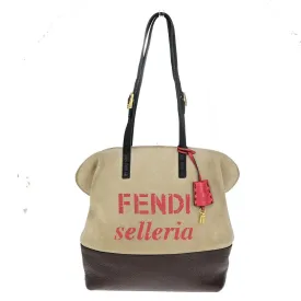 Fendi Selleria  Suede Tote Bag ()