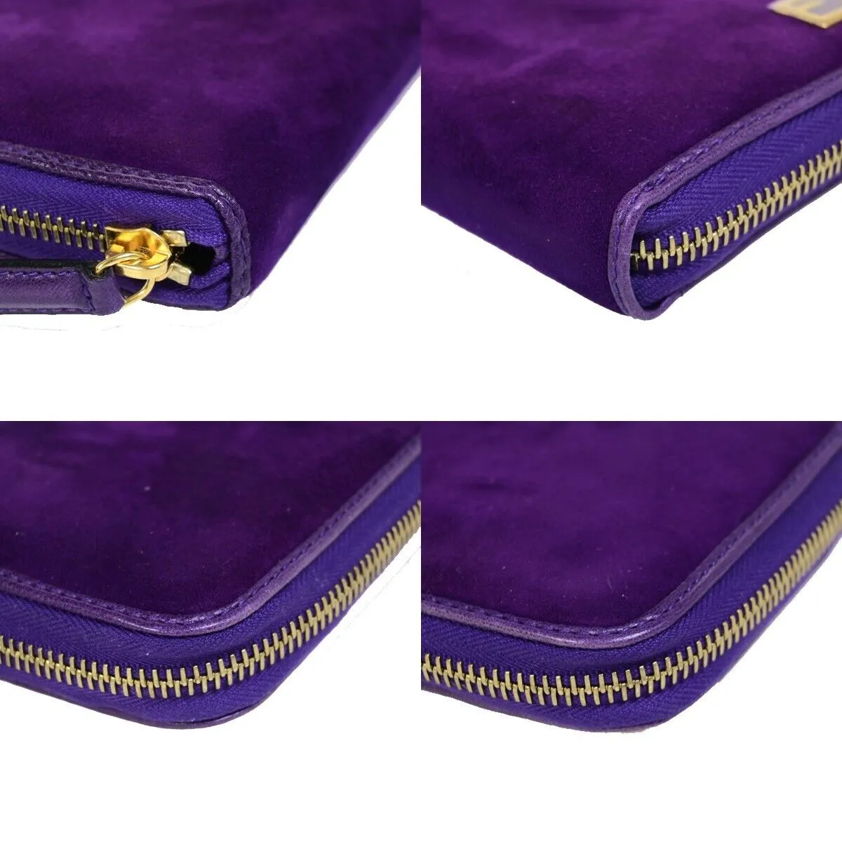 Fendi Zucca  Suede Wallet  ()