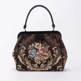 Floral Brown Alma Satchel