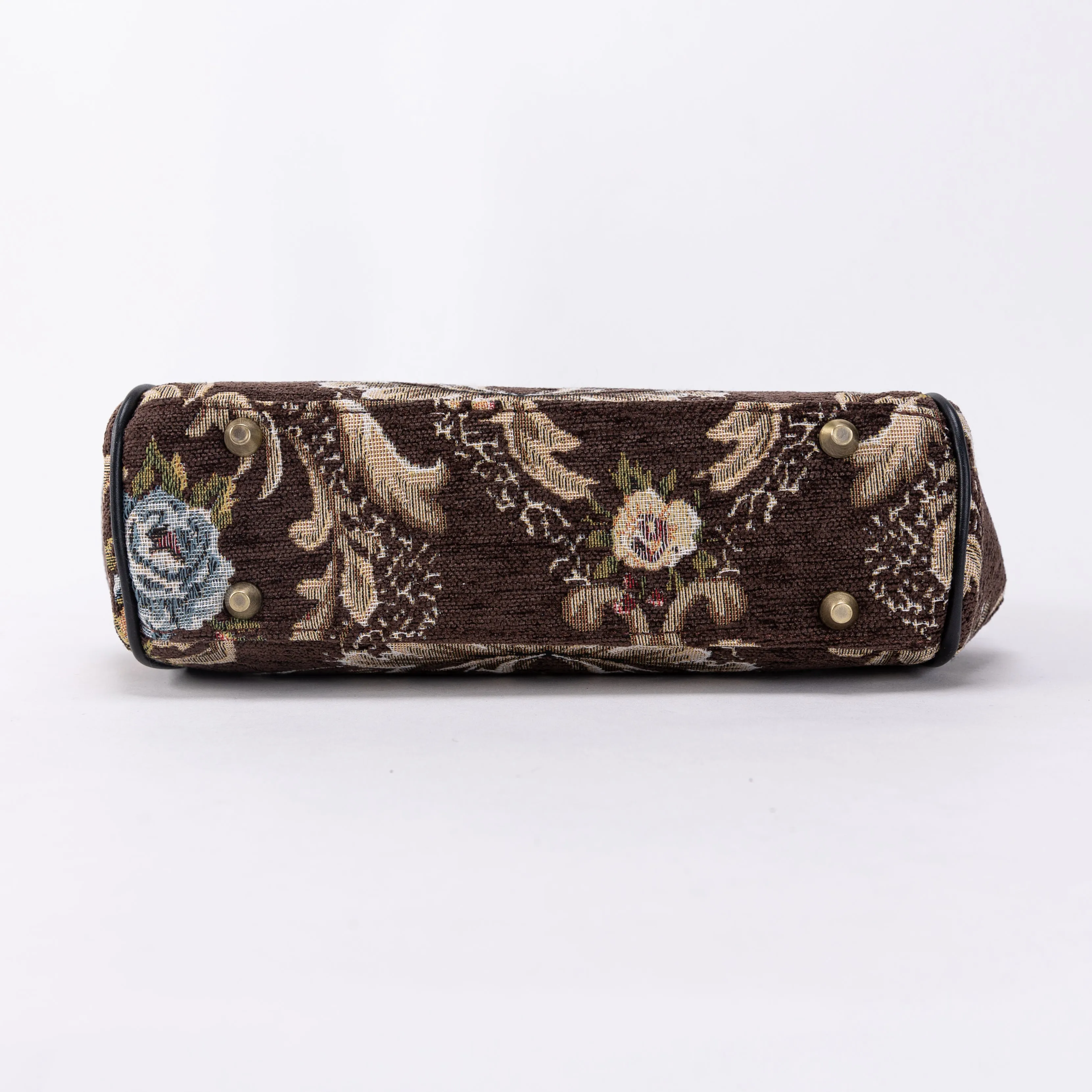 Floral Brown Alma Satchel