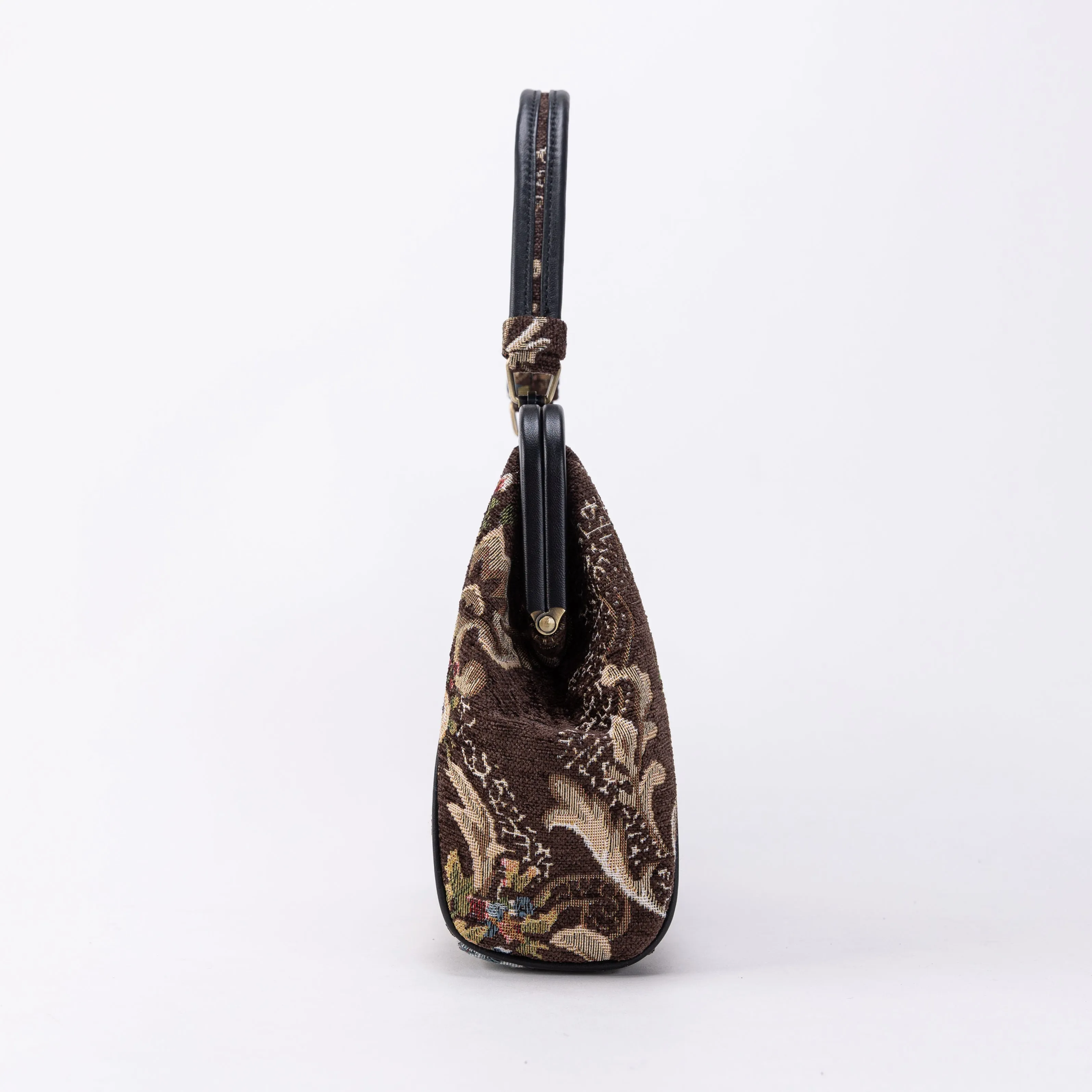 Floral Brown Alma Satchel