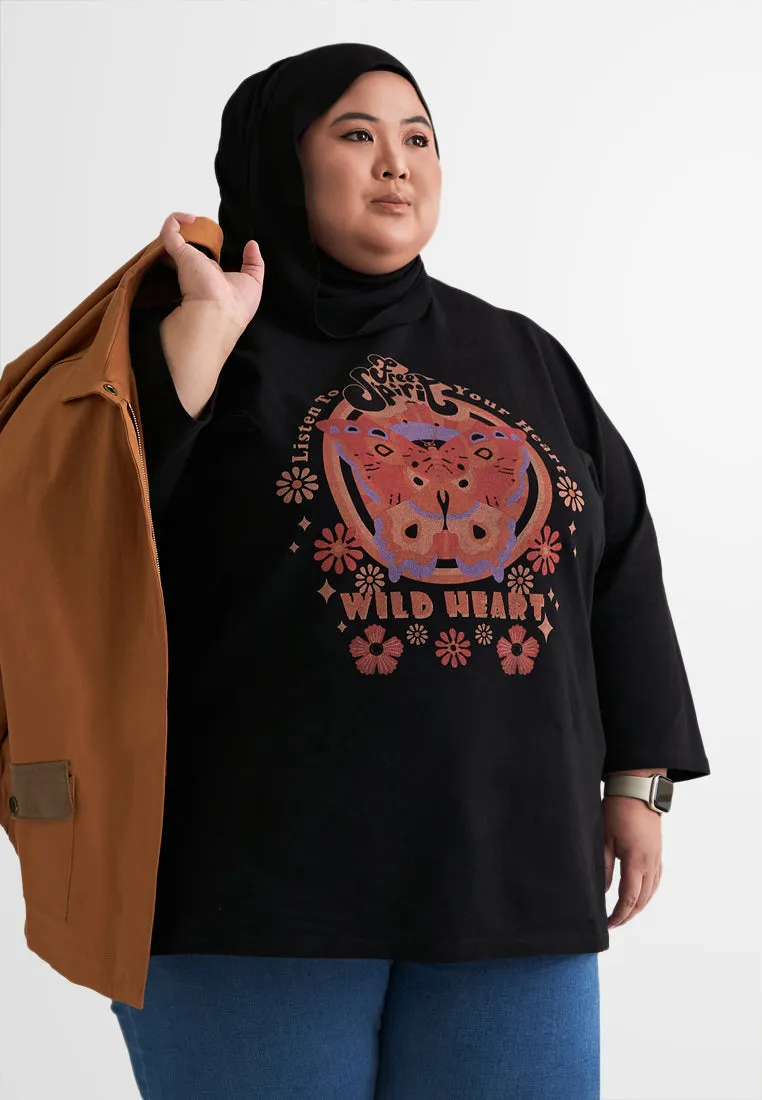 Gabby Structured Graphic Sweater Tee