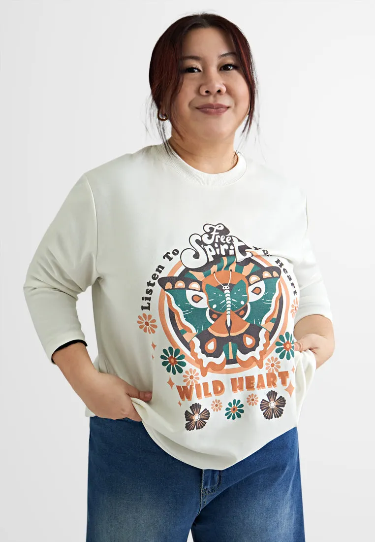 Gabby Structured Graphic Sweater Tee