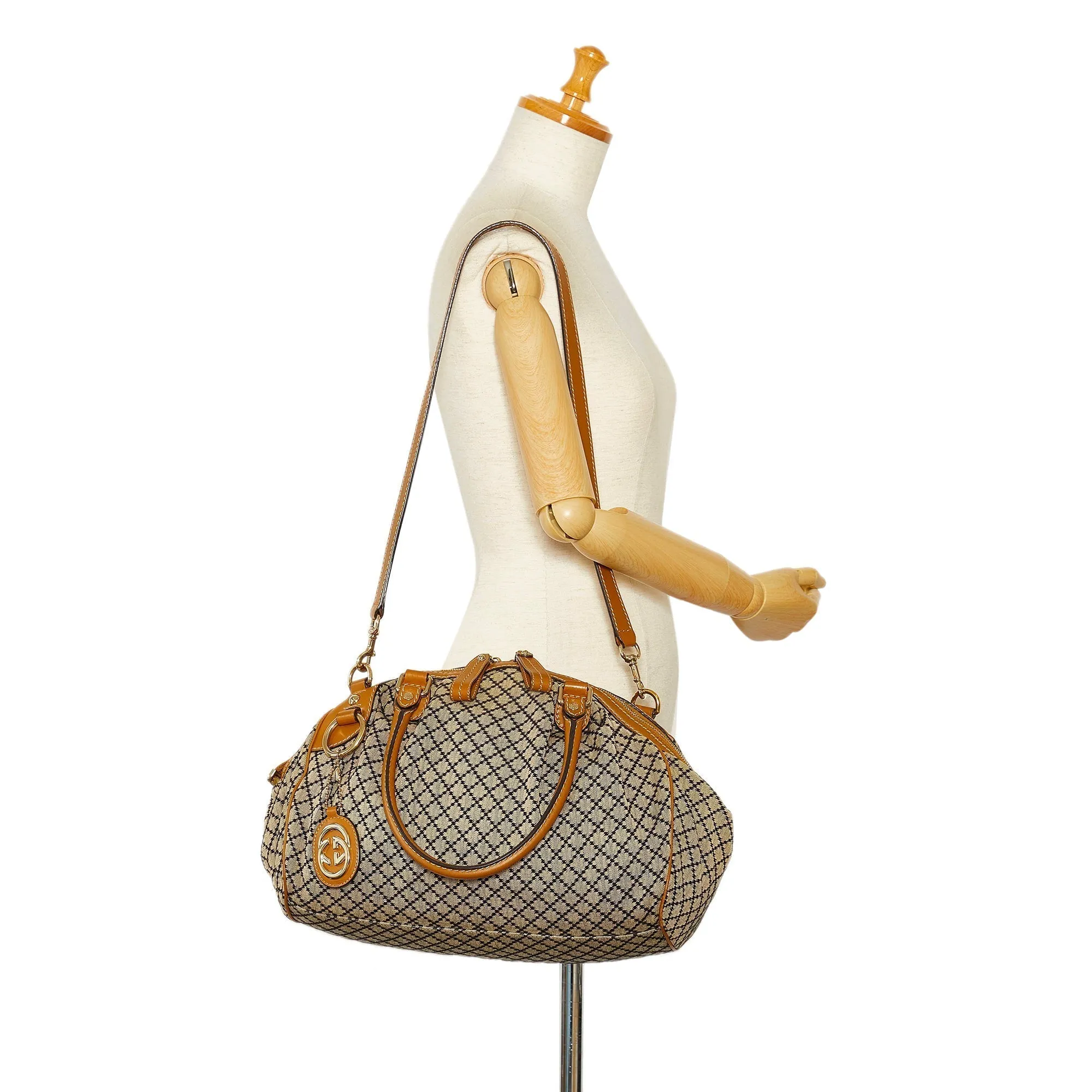 GUCCI Diamante Sukey Satchel