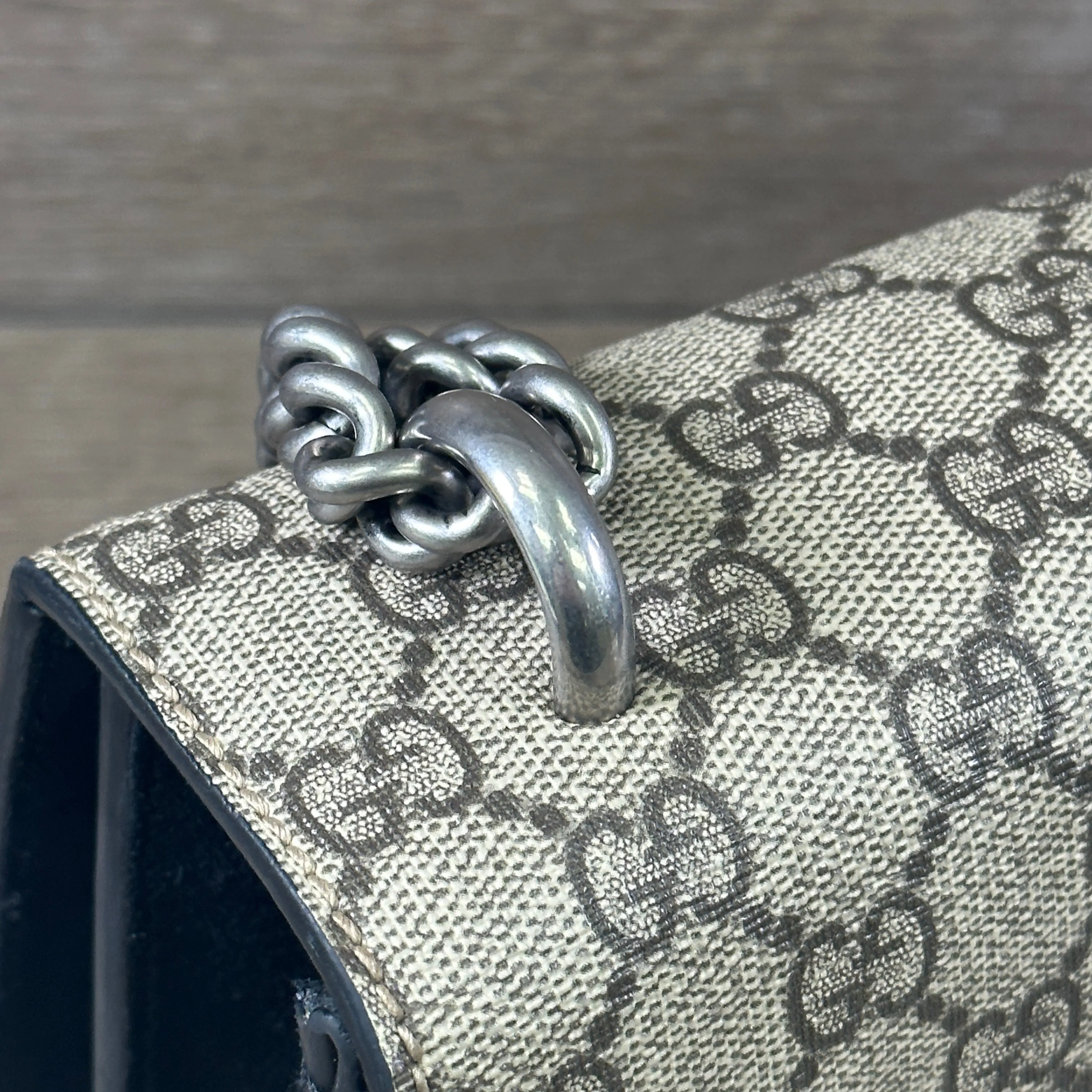 Gucci DIonysus GG Monogram Supreme Canvas (Small) - Black