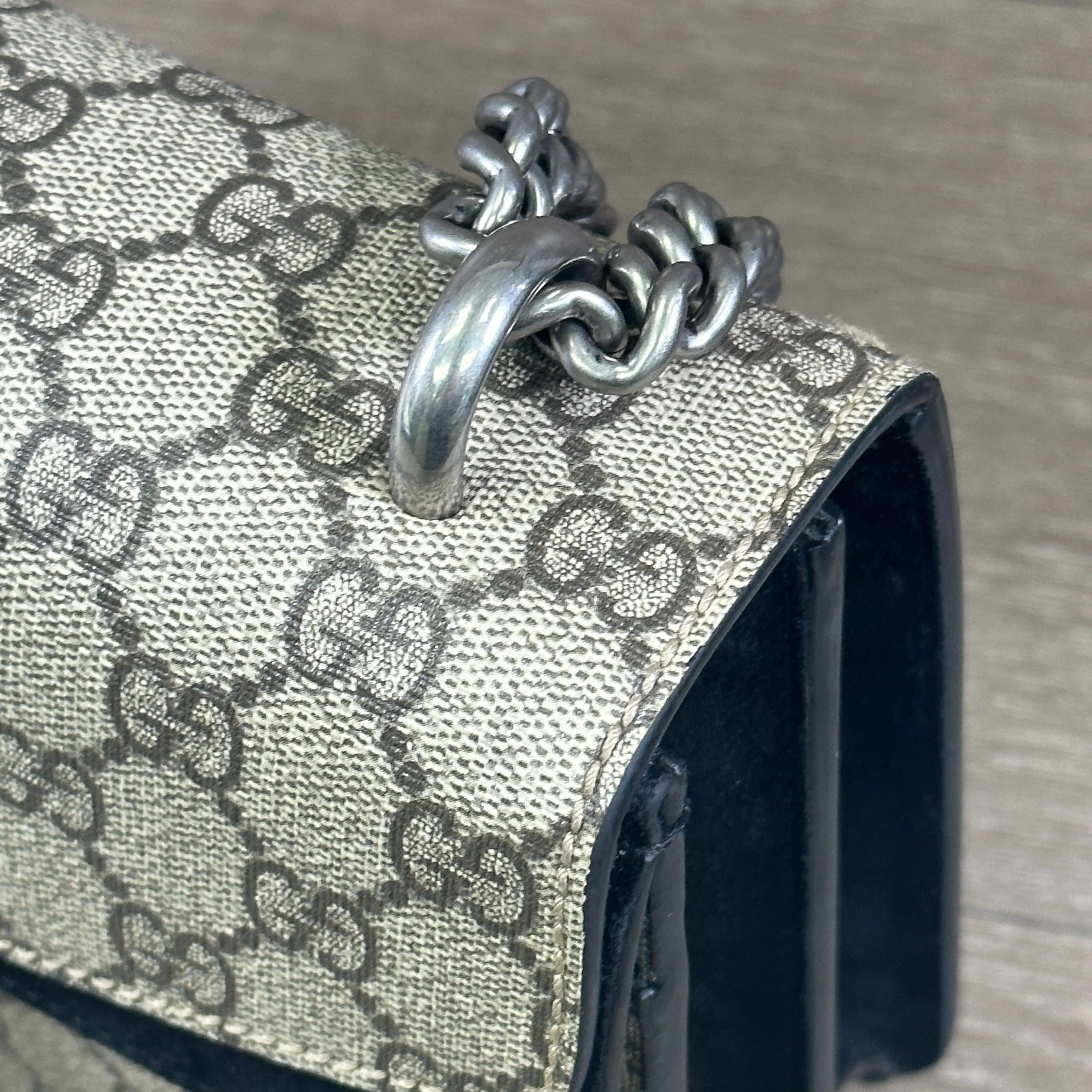 Gucci DIonysus GG Monogram Supreme Canvas (Small) - Black