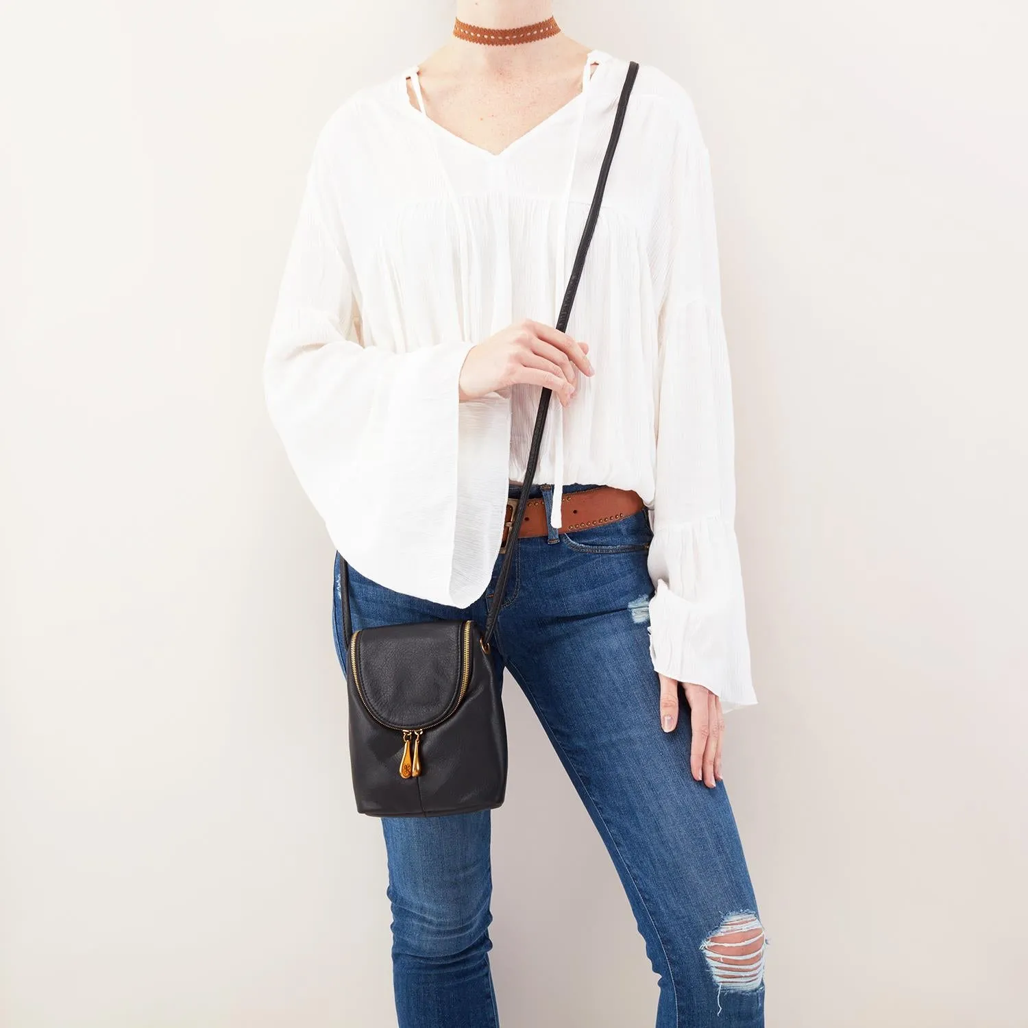 Hobo Fern Black Leather